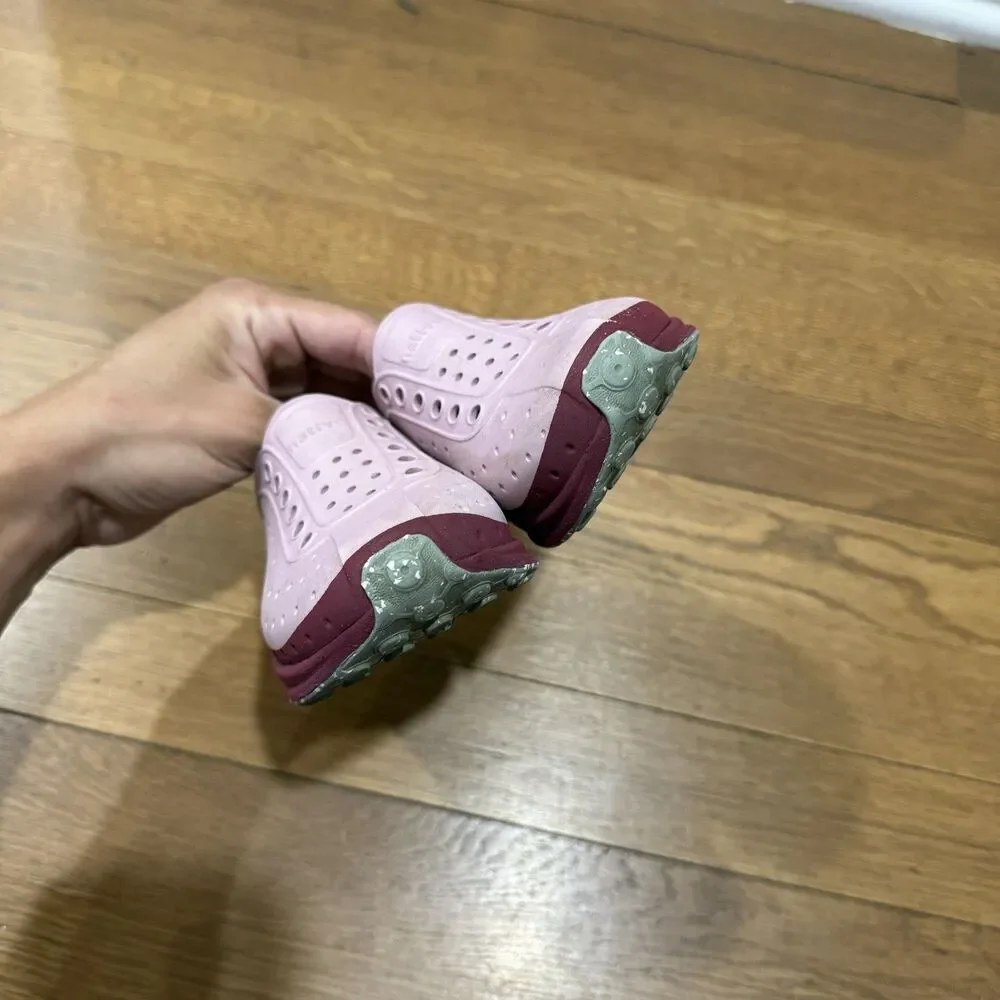 Native Robbie Roam Pink Burgundy Maroon Slip-On Casual Shoes Sz 10